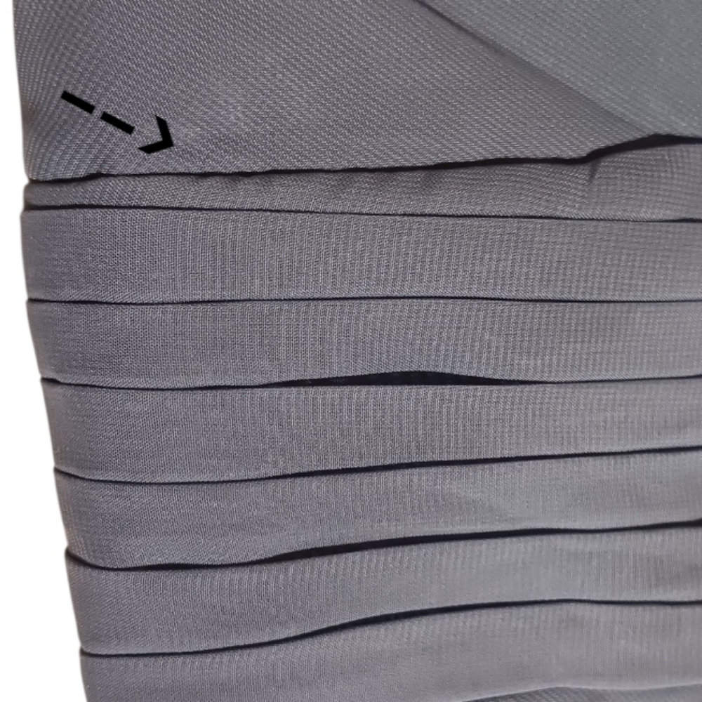 Tiered Pleat A-Line Floor Length Bridesmaid Gown - Picture 9 of 9